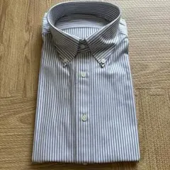新品訳あり Maker's Shirt鎌倉 ビジネスシャツ　ブルーストライプ