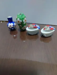 ◯昭和レトロ　　有田焼　ミニチュアセット・ぽっくり他