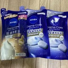 NIVEA Creme Care ボディウォッシュ 詰替用 3点セット　ニベアのサムネイル