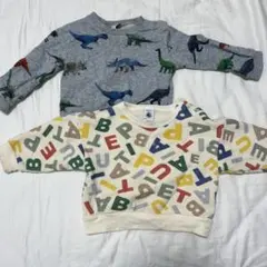 プチバトー、Paul Smith Baby トレーナー2枚セット 80cm