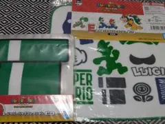 一番くじ スーパーマリオ E賞 タオル G賞 ジッパーバッグコレクション