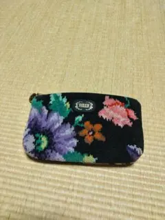 FEILER 花柄ポーチ 黒used美品