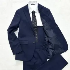 メンズ スーツ セットアップ ネイビー ストライプ トラベル サイズ94Y6