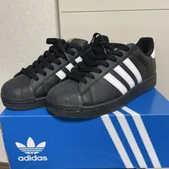 adidas スーパースター ブラック/ホワイト　us11 美品