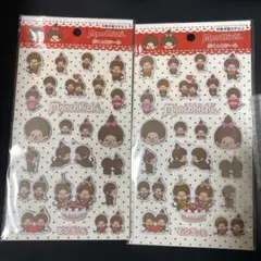 モンチッチ　ぷくっとシール　2枚　セリア