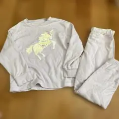 ユニコーン スウェット パジャマ 上下セットGU 120
