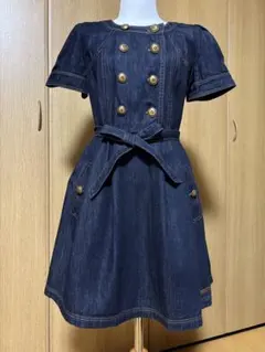 A-32BURBERRY BLUE LABEL デニムプリーツワンピース Y2K - メルカリ