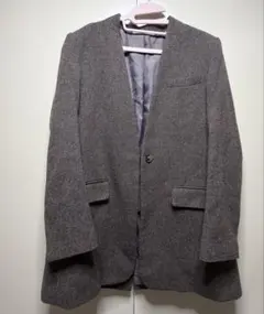 ノーカラージャケット　ブラウンのサムネイル