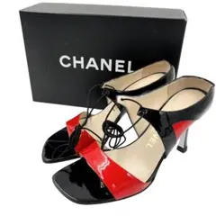 CHANEL　シャネル　ヴィンテージ　レースアップ　サンダルのサムネイル