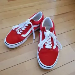 美品　バンズ オールド スクール 赤