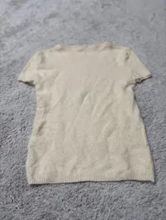 【上品リブ】INED イネド Vネック セーター 9 グレー 訳あり 普段使いに