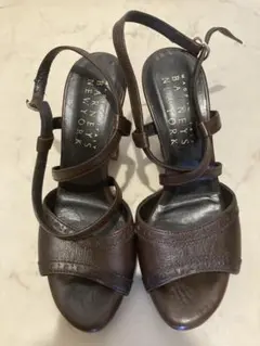 BARNEYS NEW YORK レザーサンダル ブラウン 36 1/2のサムネイル