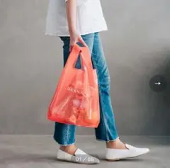 DEAN & DELUCA メッシュエコバッグ オレンジ