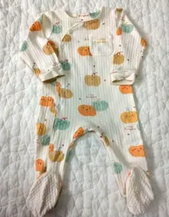 パンプキン柄ロンパース 9-12ヶ月
