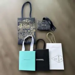 美品【Dior・Tiffany・Chanel・VCA 】ショップ袋セット