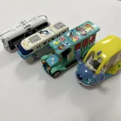 ディズニー限定　ミニカー　トミカ　4台セット