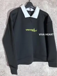 ☘️VIVA HEART 襟付き ポロカラー スウェット トレーナー ゴルフウェア