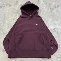 タ*ツ様 チャンピオン　リバースウィーブ　ワンポイント　パーカー　古着　バーガン