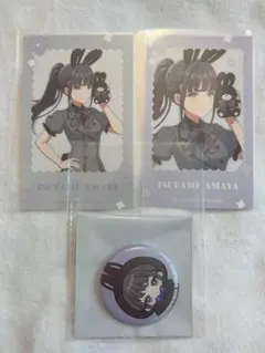 学マス GiGO 雨夜燕 フォトカード ミニ缶バッジ