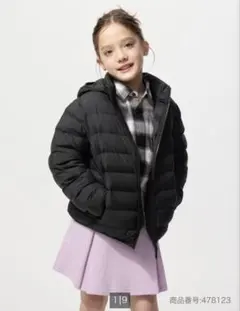 ユニクロ　パフテックウォッシャブルパーカ　BLACK