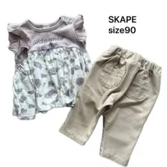 SKAPE ベビー服 90センチ　2点セット ネコのサムネイル