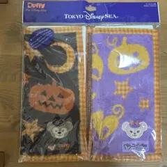 ダッフィーハロウィン　ハンドタオルセット