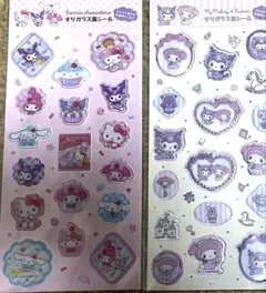 国内正規品　サンリオ　すりガラス風シール＋クリアキャンディシール
