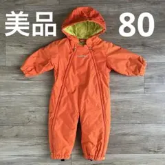 【新品】モンベル子供用　スキーウェア オレンジ 80 ベビー用　1歳　2歳　3歳