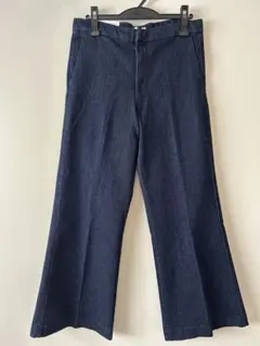 H&Mダークブルーフレアデニムパンツ 新品タグ付き