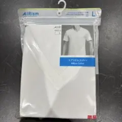 AIRism コットン Vネック 半袖Tシャツ L