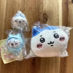 ハチワレ　もちもちマスコット、パジャママスコット、きゃらゆ〜