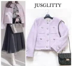 2025年最新】JUSGLITTY レディース ノーカラージャケットの人気