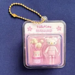 サンリオ　キティ　ミニチュアパッケージチャーム　足長キティ　キーホルダー