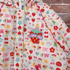 メゾピアノ 120センチ いちごワッペン 総柄 ジャンバー 平成