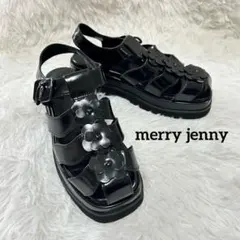 ✨極美品✨merry jenny flowerグルカサンダル Mサイズ　ブラックのサムネイル