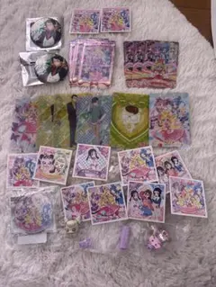キミとアイドルプリキュア ガチャ クリアカード シール 缶バッジ カイト 田中