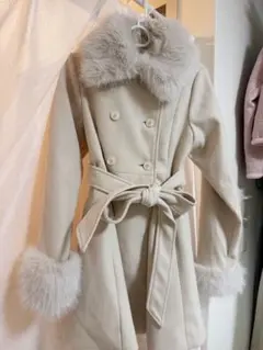 MAJESTIC LEGON 2wayフェイクファーカラーフレアコートのサムネイル