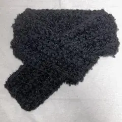 ミニマフラー ハンドメイド 黒
