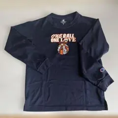 Champion バスケットボール 長袖Tシャツ ネイビー140cm