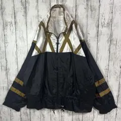 【輸入古着　ナイロンジャケット　ブルゾン】80s 90s☆ゆるダボ XL程