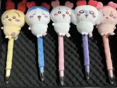 サンスター文具　ちいかわ　ふわふわマスコットボールペン全5種コンプリートセット