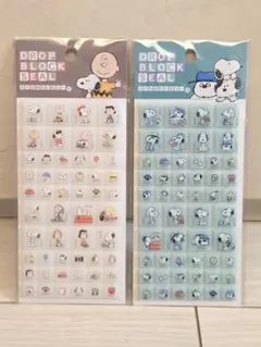 スヌーピー ドロップブロックシール 2シート