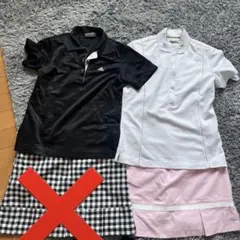 アディダスゴルフ 3点セット ポロシャツ2枚とスカート adidas