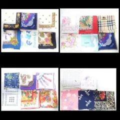 ハンカチセット 多様なデザインと色合い24枚セット