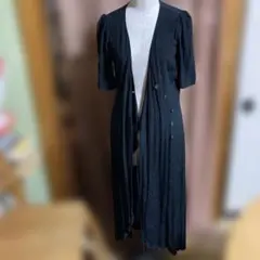 GAPボタン付きロングワンピース 半袖