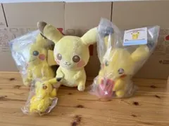 未開封③体　プライズ1体　ピカチュウ　ぬいぐるみ　纏めて　B賞ポケモンゲット
