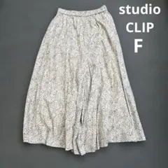 【値下げ不可】スタディオクリップ　花柄　ワイドパンツ　F