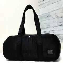 極美品✨希少 ポーター タンカー ダッフル ミニボストンバッグLドラム ブラック