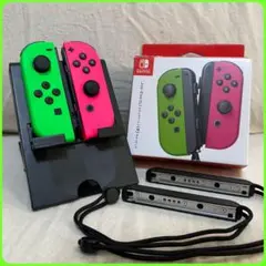 【美品】 Joy-Con ネオングリーン ネオンピンク ドリフト無 動作確認済