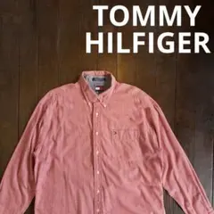 TOMMY HILFIGER トミーヒルフィガー チェックシャツ XL 赤y2k